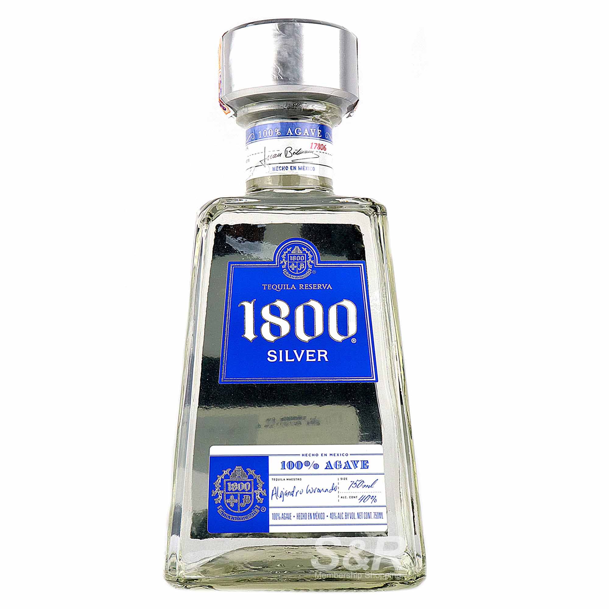 1800 Silver Tequila Reserva 750mL 1800 Silver Tequila Reserva 750mL